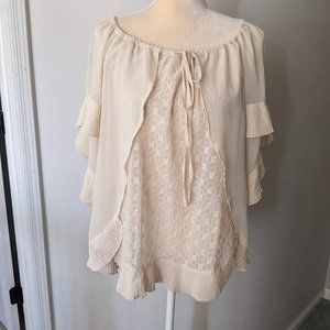 Boho Flutter Sleeve Blouse